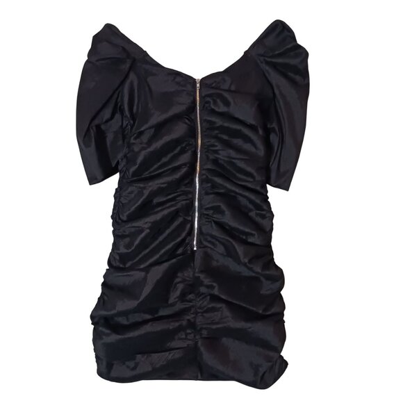 NEW Lulus Unique As You Black Off-the-Shoulder Ruched Bodycon Mini Dress Size S - Picture 5 of 10